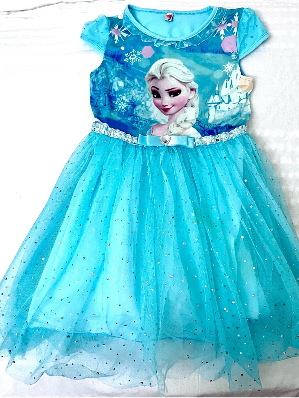 Disney Frozen Elsa Light Blue Tulle Dress